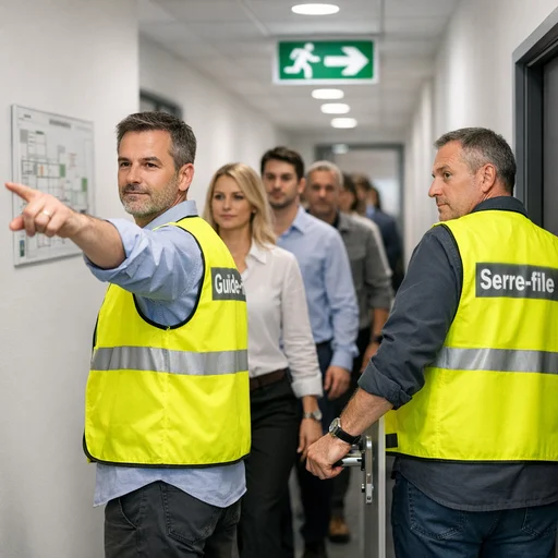 évacuation rôle des guides‑file et serres‑file